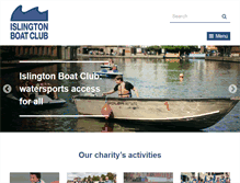Tablet Screenshot of islingtonboatclub.com